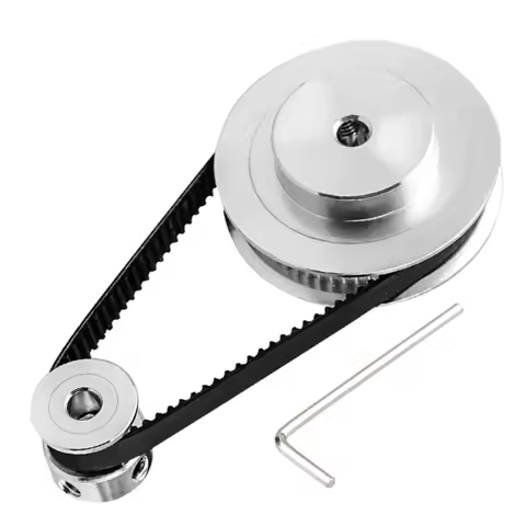 2GT Pulley Gt2 Synchronous Pulley Belt Kit 60Teeth 20Teeth 1:3 Reduction Ratio Mechanical Transmissi