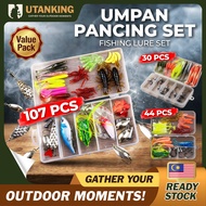 UtanKing™ Fishing Lure Set Umpan Pancing Tackle Box Full Accessories Kit Jig Hook Fish Bait Casting
