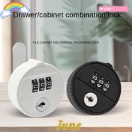 JUNE1 Password Lock, With Key 3 Digital Code Combination Lock,  Zinc Alloy Security Anti-theft Drawe