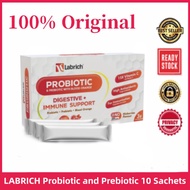 🔥Buy 1 free 1🔥PROBIOTIC LABRICH WITH HIGH VITAMIN C With Blood Orange 10 Sachets Digestive Immune Su