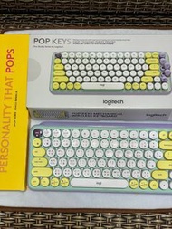 Logitech 羅技 POP Keys 無線機械式鍵盤 夢幻紫 含手托 滑鼠墊