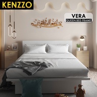 KENZZO Furniture : Katil Queen Kayu - Vera Series - Reka Bentuk Ergonomik & Minimalis