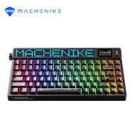 MACHENIKE KT84 three mode wireless mechanical keyboard with LED intelligent dual screen hot plug in