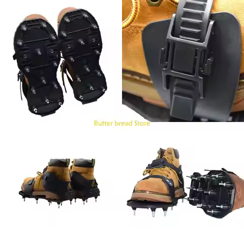 W89C Secure Fit Antislip Construction Spiked Shoes for Epoxy and Overlays Flooring