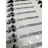 asia syndicate season 2024 for vehicle (reflect sticker)