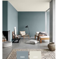 SINAR JOTUN 5503 NATURAL BLUE/1024 TIMELESS 5 LITER MAJESTIC SHEEN INTERIOR WASHABLE PAINT/CAT DINDI