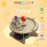 STEM Toys, Planet Models, Smart Toys, Safe Polywood Material for Children