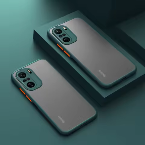 For Xiaomi POCO F3 Case Hard Transparent Matte shockproof Protective Back Cover case for xiaomi Redm