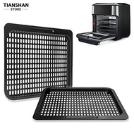 Tianshan Cooking Tray Non-stick Easy to Clean Grid Design Dishwasher Safe Convenient Multipurpose Carbon Steel Removable Mesh Air Fryers Rack for Kitchen