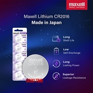 MAXELL ORIGINAL LITHUM CR2016 BATTERY (BATERI JAM TANGAN CALCULATOR DAN REMOTE CONTROL)