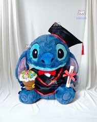 😸現貨😸大熱全新現貨 畢業公仔 正版Disney 史迪仔 stitch 畢業公仔花束 畢業花束 禮物 畢業胞 畢業bear 畢業熊仔 幼稚園畢業 大學畢業 Graduation bear 畢業熊仔禮物