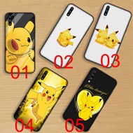 Black Soft Case Samsung Galaxy S6 S7 Edge S8 S9 Plus Note 8 9 Pokémon Pikachu