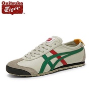 Onitsuka Tiger Shoes Sneakers 66 Sneakers for Women and Men BeigeGreenRed Super Soft Leather Running Jogging Tiger Shoes