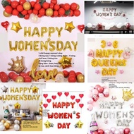 SET OF decorative BALLOONS March 8, October 20, anniversary, happy women's day, March 8 women's day 