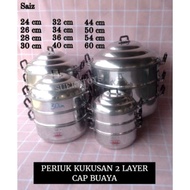 [ Hot item ] Periuk Kukusan Cap Buaya Thailand Size 24cm - 40cm