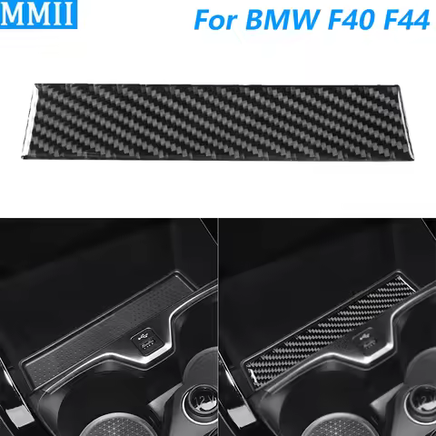 For BMW 1 Series F40 2 Series F44 2020-2024 Carbon Fiber Center Console Storage Slot Panel Cover Tri
