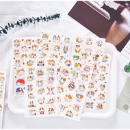 Sticker set of 4 cute cats