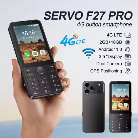 SERVO F27 PRO 4G LTE Smartphone Android11.0 OS 2GB+16GB Play Store Flashlight GPS Speed Dial WiFi 3.