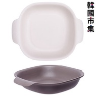 市集世界 - 韓國Nineware 韓國製 BPA free 方形沙律碗 象牙白、灰色 2件裝【市集世界 - 韓國市集】(平行進口)