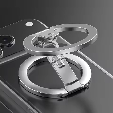 Double Sided Magnetic Phone Holder For MagSafe Portable Folding Magnet Ring Stand Metal Cellphones S