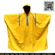 Raincoat PONCHO Yellow PVC RAINCOAT PONCHO Bat Bat