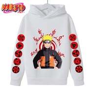 2023 Anime Naruto Hoodie For Boys Kids Clothes Autumn Warm Sweatshirts Coat Cartoon Clothes Hoodies