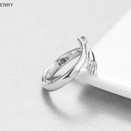 EN 925 sterling silver jewelry love hug ring retro fashion tide flow open ring SG