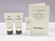 Chanel Serum La Base No 1 Serum 5ml ÉCLAT PREMIER La Base Rosee SPF 40 2.5ml 一號紅山茶花精華液 花萃透亮系列防曬妝前乳 S