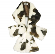 CASSELINI 動物皮草披肩圍巾（象牙色/褐色）[二手] [CASSELINI]