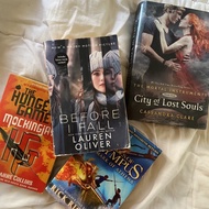 Preloved English Books (Hunger Games, Percy Jackson, Mortal Instruments, Before I fall)