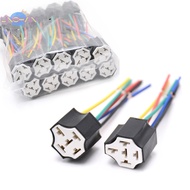 [LinshanS] Ceramic Car relay holder,5 pins Auto relay socket 5 pin relay connector plug Ceramic Relay Holder Seat High Relay With Pins [NEW]