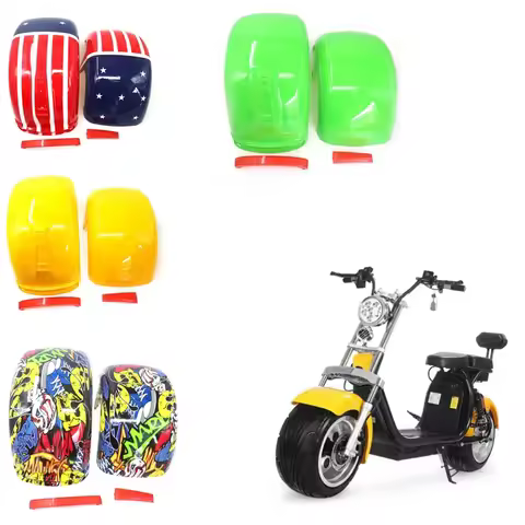 Front And Rear Fender Plastic Shell With Tail Light For Citycoco Electric Scooter 225/55-8 18x9.50-8