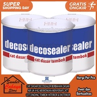 CAT DASAR DECOSEALER BERBAHAN DASAR AIR UK 4 KG PUTIH WHITE MERATAKAN MENYERAP CATT CET DINDING TEMB