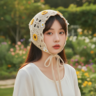 Sunflower Hair Accessory Summer Dopamine Headwear for Women Elegant Exquisite Hairband with Clip  Ak
