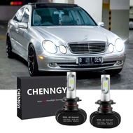 สำหรับ Mercedes Benz W211 W210 W124 W212 W204 W203 W205 W220 W221-หลอดไฟคู่ H7 Combo LED ไฟหน้าลำแสง