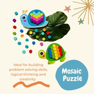Wooden Mosaic Puzzle- Montessori - Early Education toy