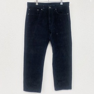 Levi's 505 燈芯絨長褲，拉鍊門襟，黑色，尺寸 W34（古著）