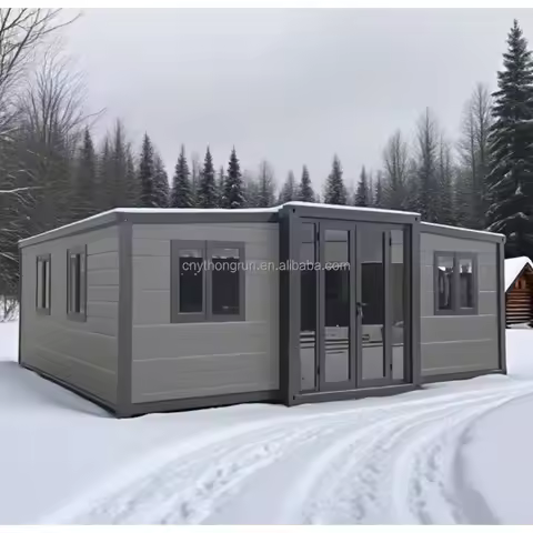 20ft Foldable Prefab Shipping Luxury Tiny Kit Set Cabin Container Tiny Homes Houses