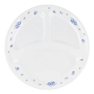 Corelle | Corelle Blueberry Round Three-Section Plate Large Corelle Dish Genuine Corelle Divided Pla