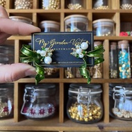 獨家貨品 UV膠蝴蝶結耳環 耳環 禮物 手作耳環