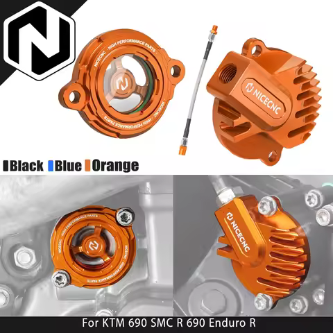 Engine Oil Filter Cover Cap Oil Pressure Hose Oil Filter Cap For KTM 690 Enduro R 690 SMC R 690 Duke