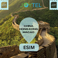 [ESIM] SIM DU LỊCH TRUNG QUỐC/HONG KONG/MACAO TỐC ĐỘ CAO JOYTEL