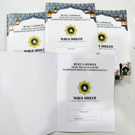 Raport A4 20 halaman custom nama masrasah / Tpq / Tpa / Pondok dll minim order 10 buku