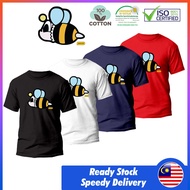 [PROMOSI HEBAT] 100% Cotton PANCOAT POP BEE Round Neck Unisex T-Shirt TShirt Lelaki Full Cotton Baju Lelaki Murah