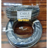 AWG 22x2 Cable 40m Length Black White AWG 22x2 Double Copper Cable