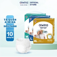 Aiwina Adult Diaper Pants Super Absorbent size M / /XL Bag Of 10 Pieces