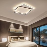 NEW Living Room Nordic LED Ceiling Light Simple Black Rectangular Light Master Bedroom Ceiling Lights