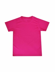 RIGHTWAY Best Selling Student Youth Kids Children kanak Plain Quick Dry Round Neck Microfiber Jersey