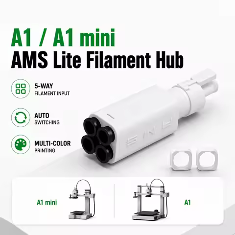 Bamboo Lab A1 A1mini 3D Printer AMS Lite Filament Hub Five Way Component Switch Multi-Color Printing
