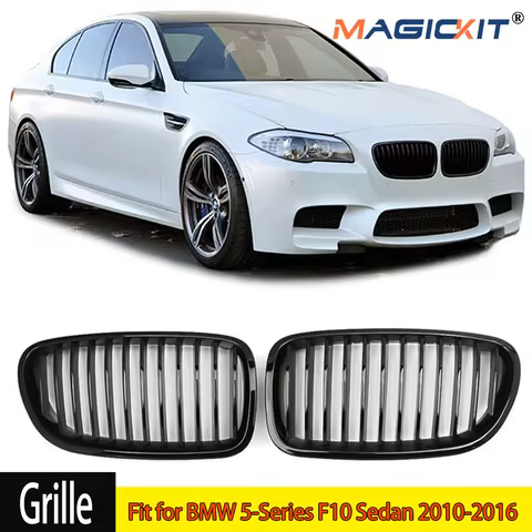 Glossy Black Grille Front Kidney Grill for BMW 5 Series F10/F11 550i 535i 2010-2016 Car Accessories